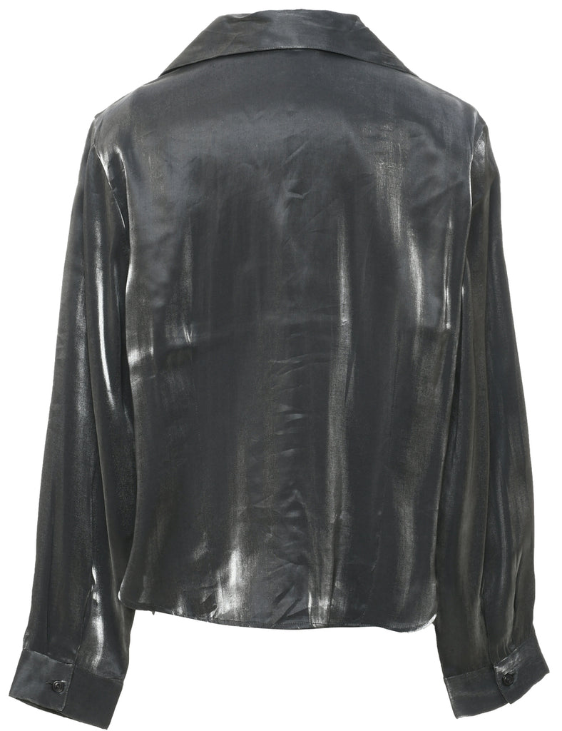 Silver Evening Blouse - XL