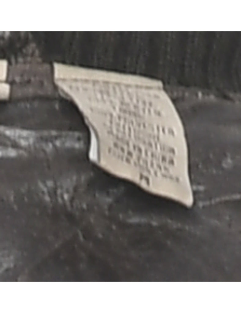 Single Breasted Leather Jacket - M