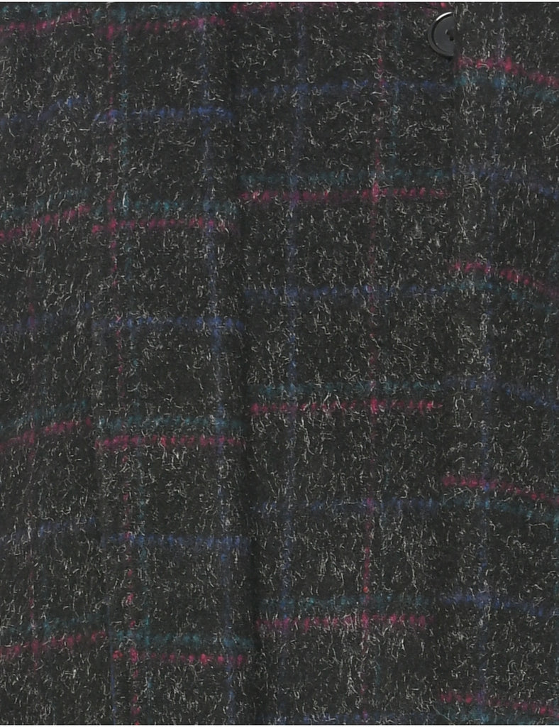 Single Breasted Wool Coat - M