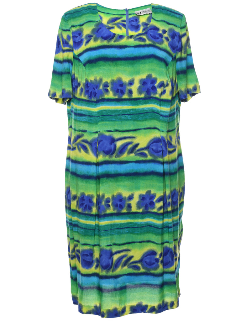 SL Fashions Floral Print Dress - XXL