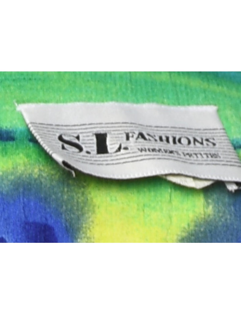 SL Fashions Floral Print Dress - XXL
