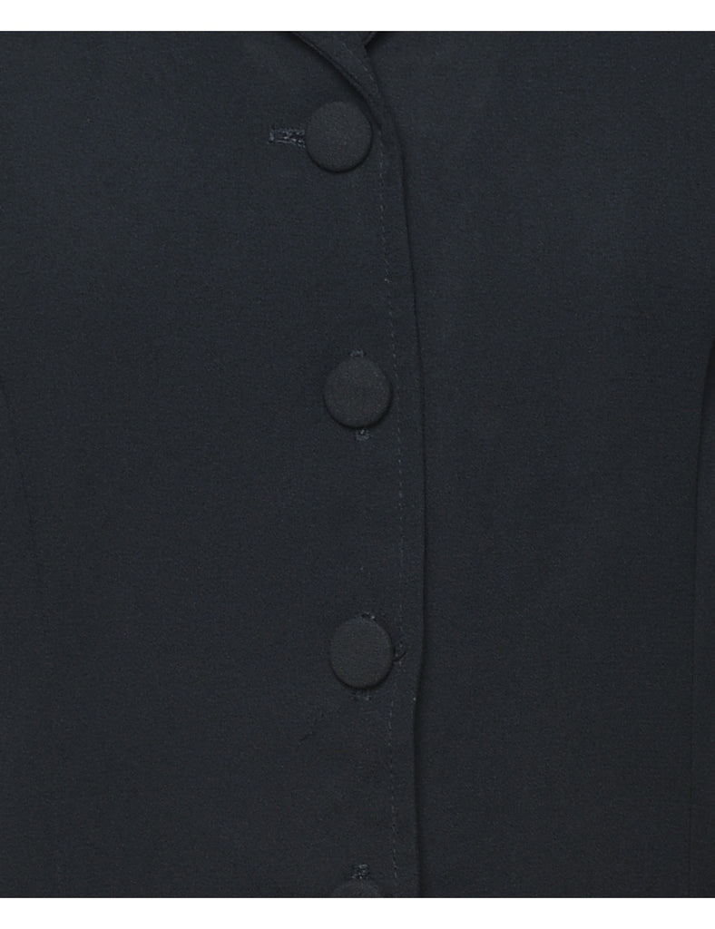 Sleeveless Black Blouse - M