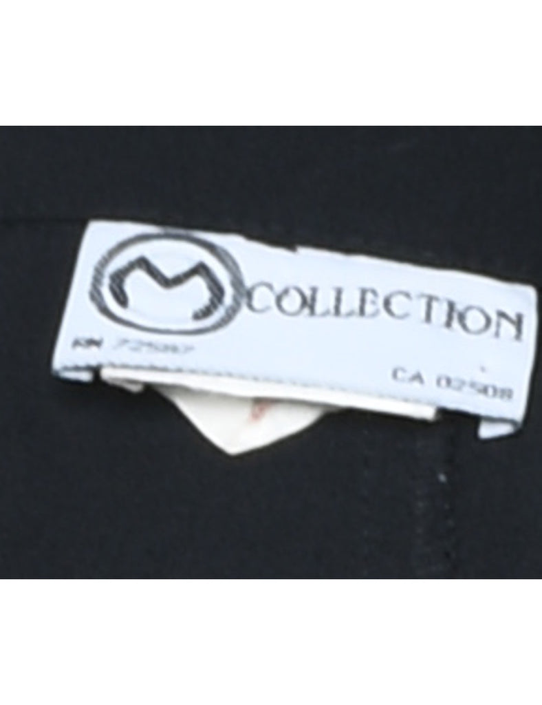 Sleeveless Black Blouse - M