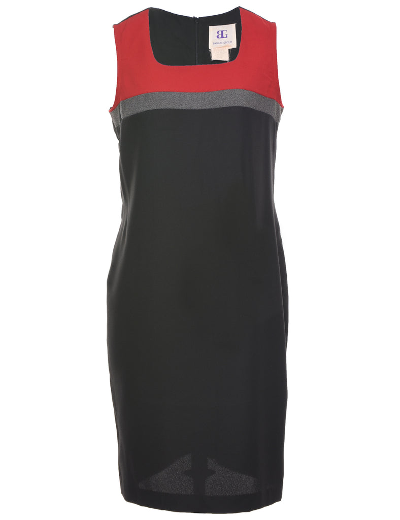 Sleeveless Black Dress - M