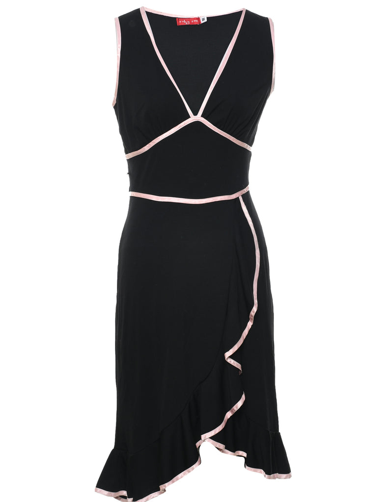 Sleeveless Black Dress - M