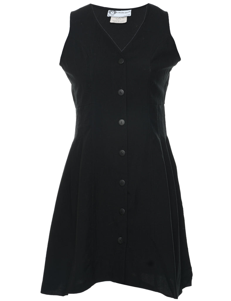 Sleeveless Black Dress - M