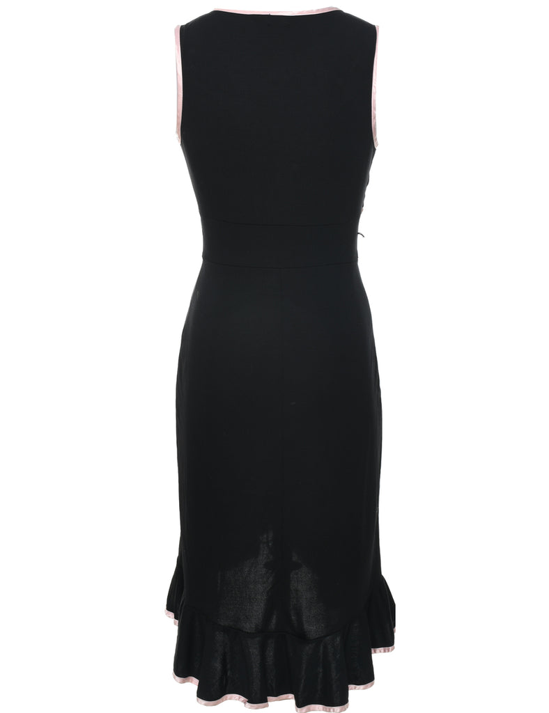 Sleeveless Black Dress - M