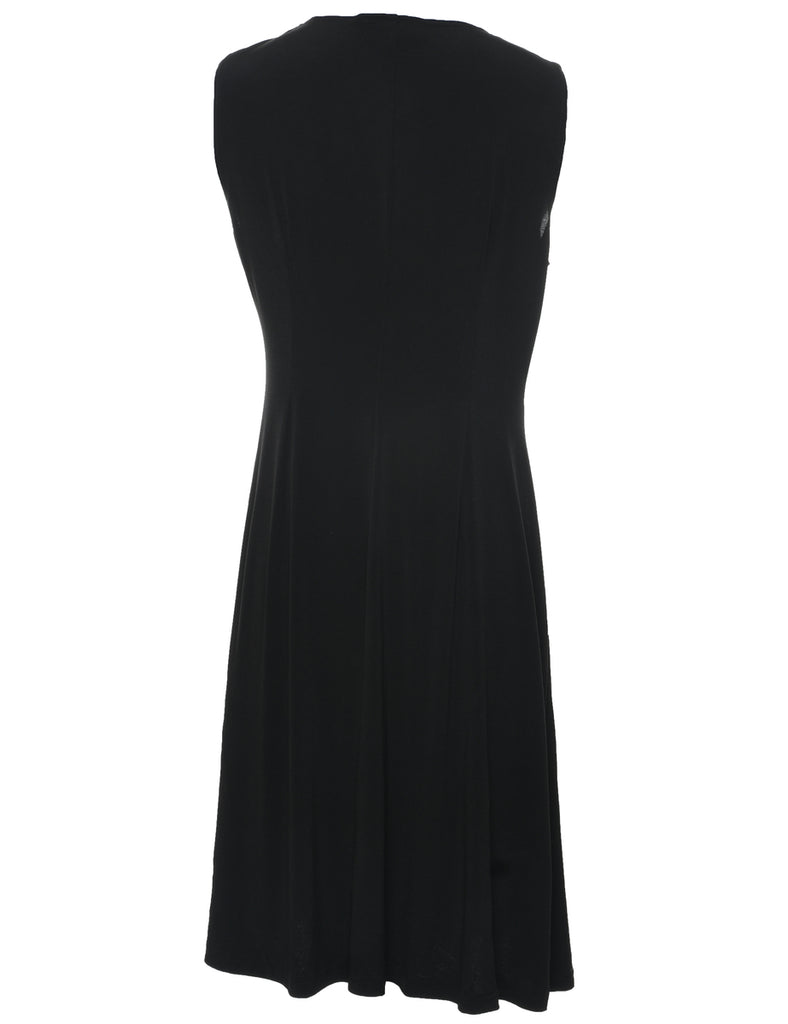 Sleeveless Black Dress - M