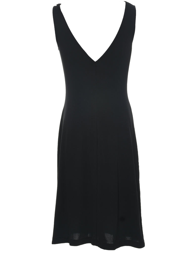 Sleeveless Black Dress - M