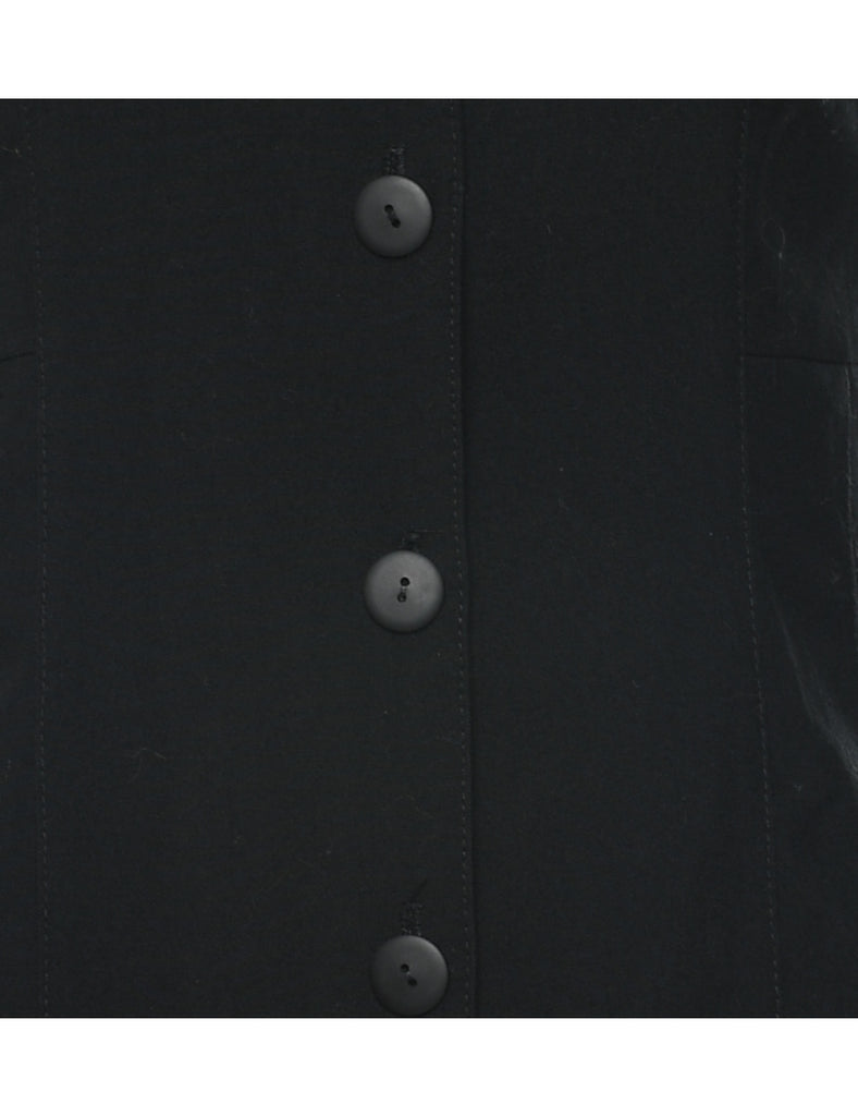 Sleeveless Black Dress - M