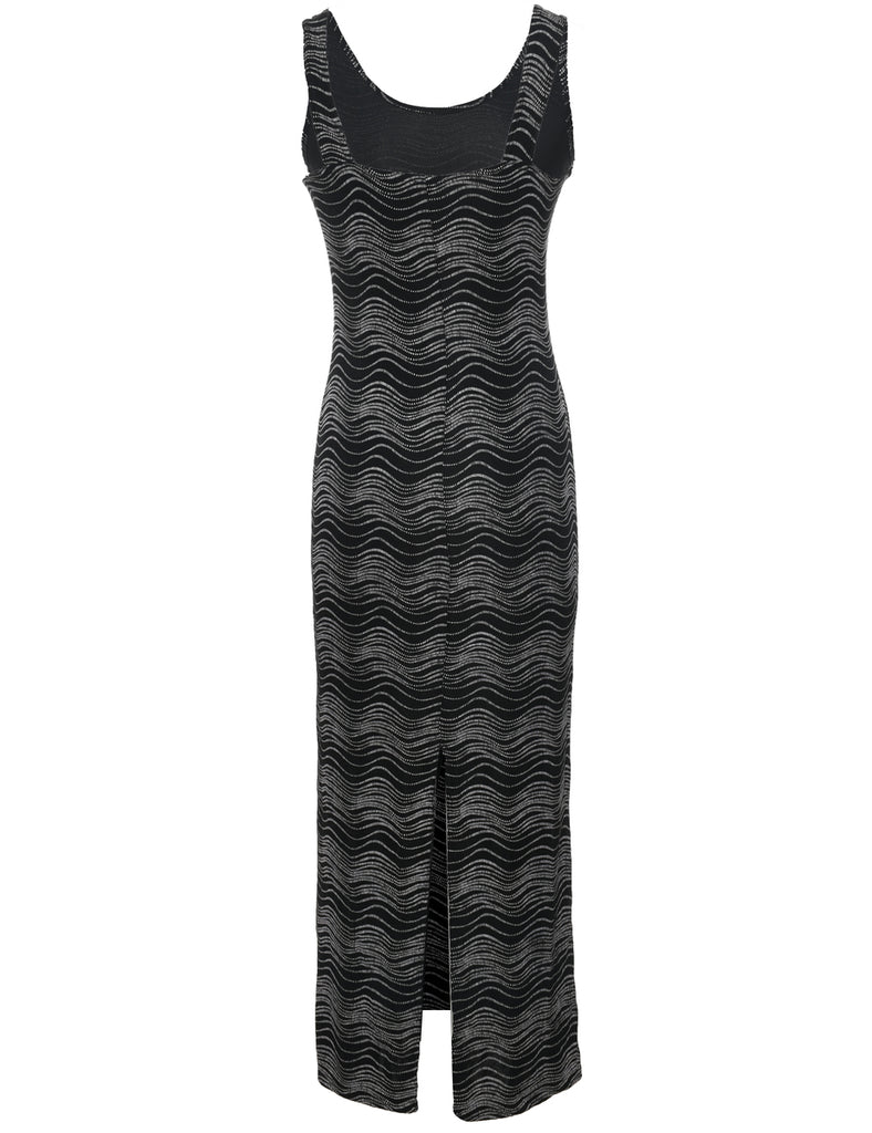Sleeveless Black Maxi Dress - XS