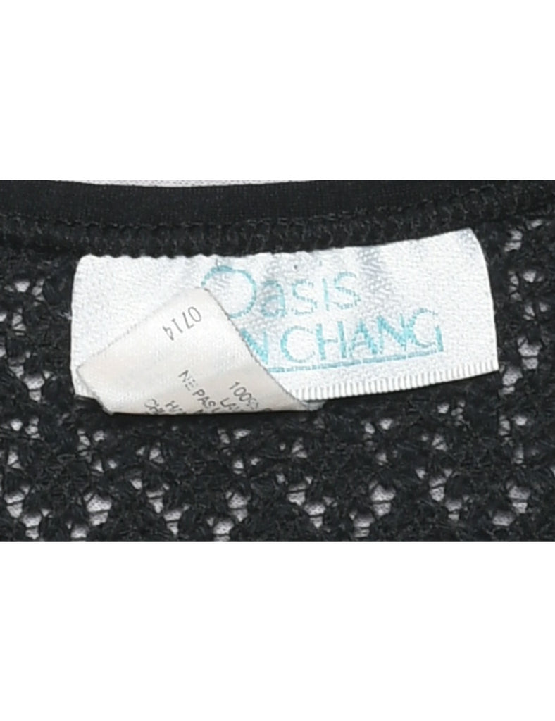 Sleeveless Black Top - M