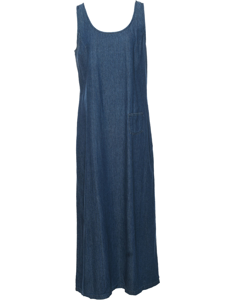Sleeveless Denim Dress - L