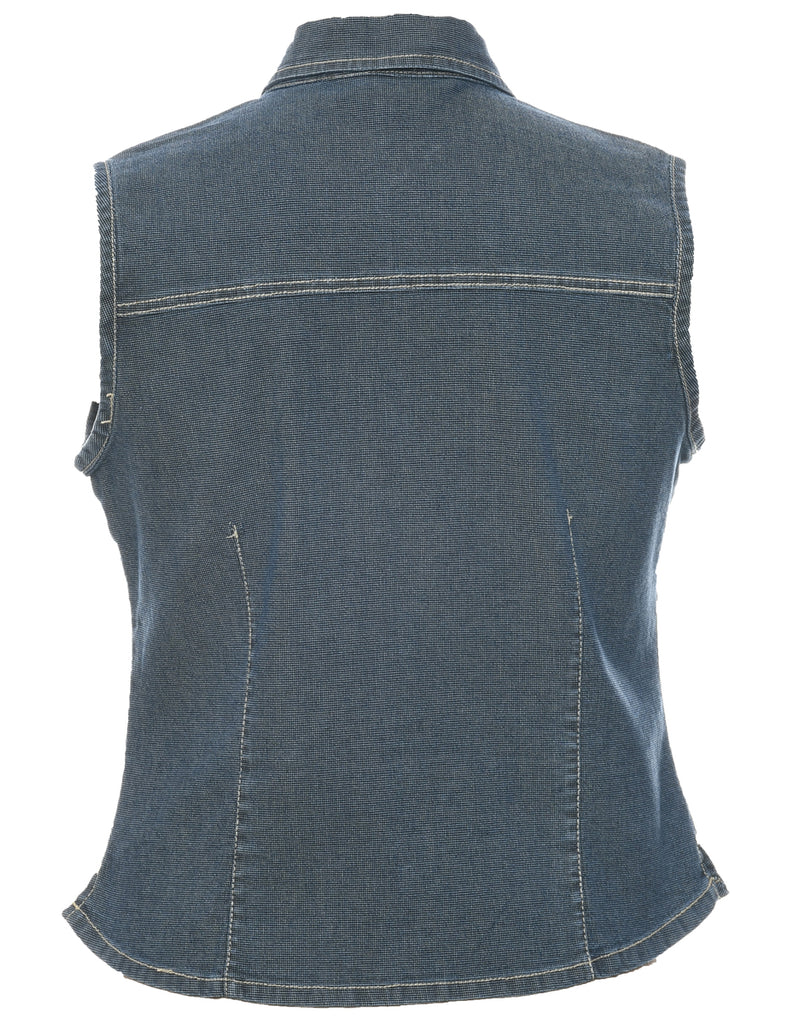 Sleeveless Denim Shirt - M