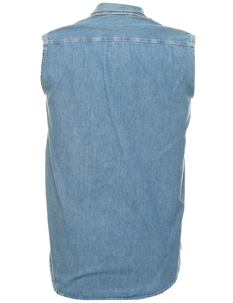 Sleeveless Denim Shirt - S