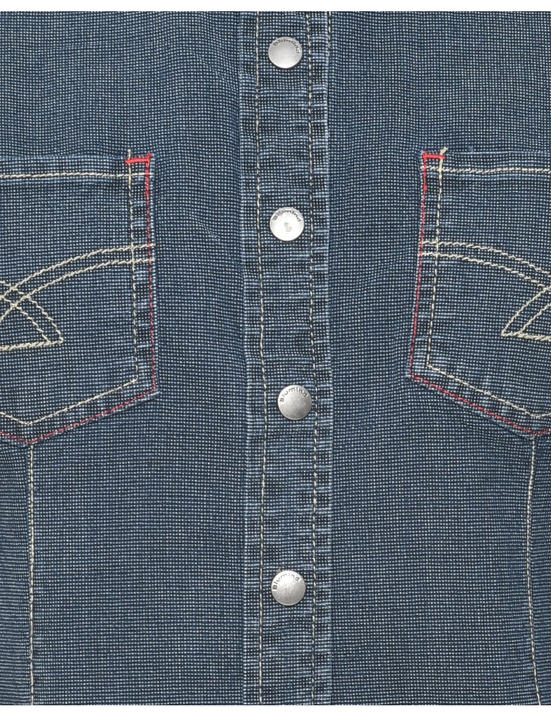 Sleeveless Denim Shirt - M