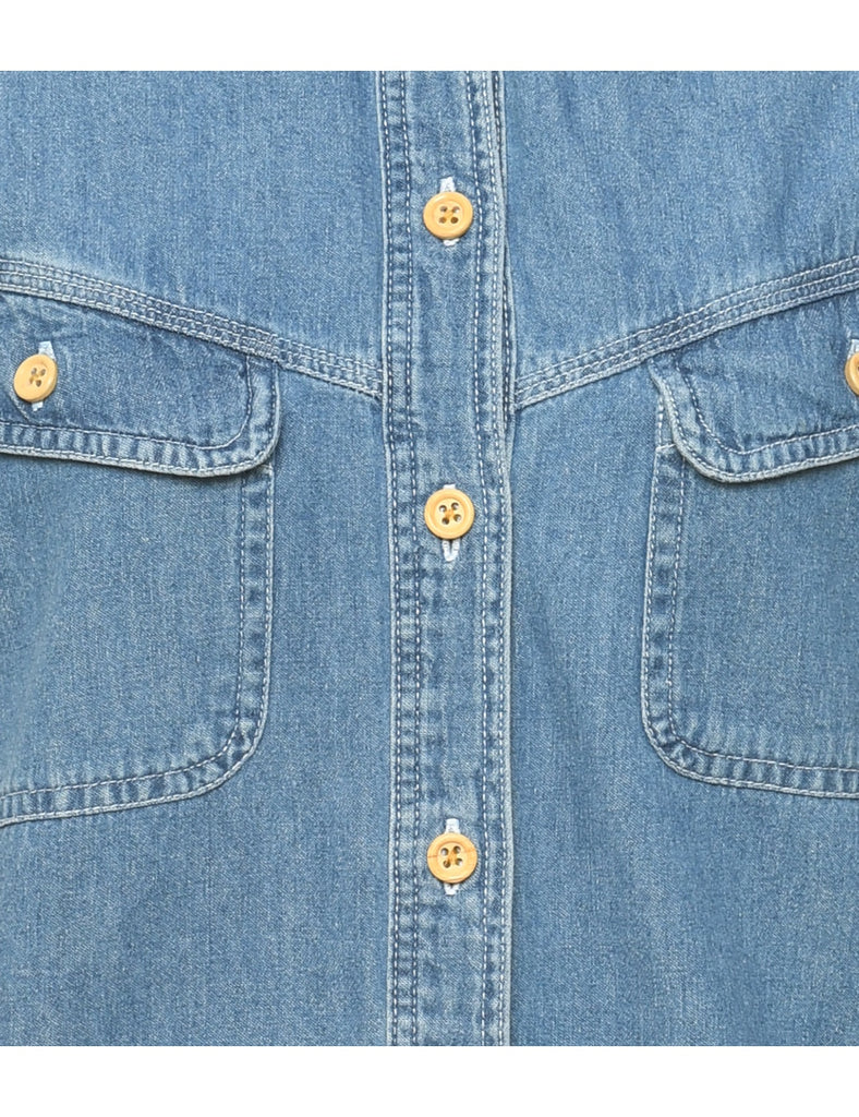 Sleeveless Denim Shirt - S