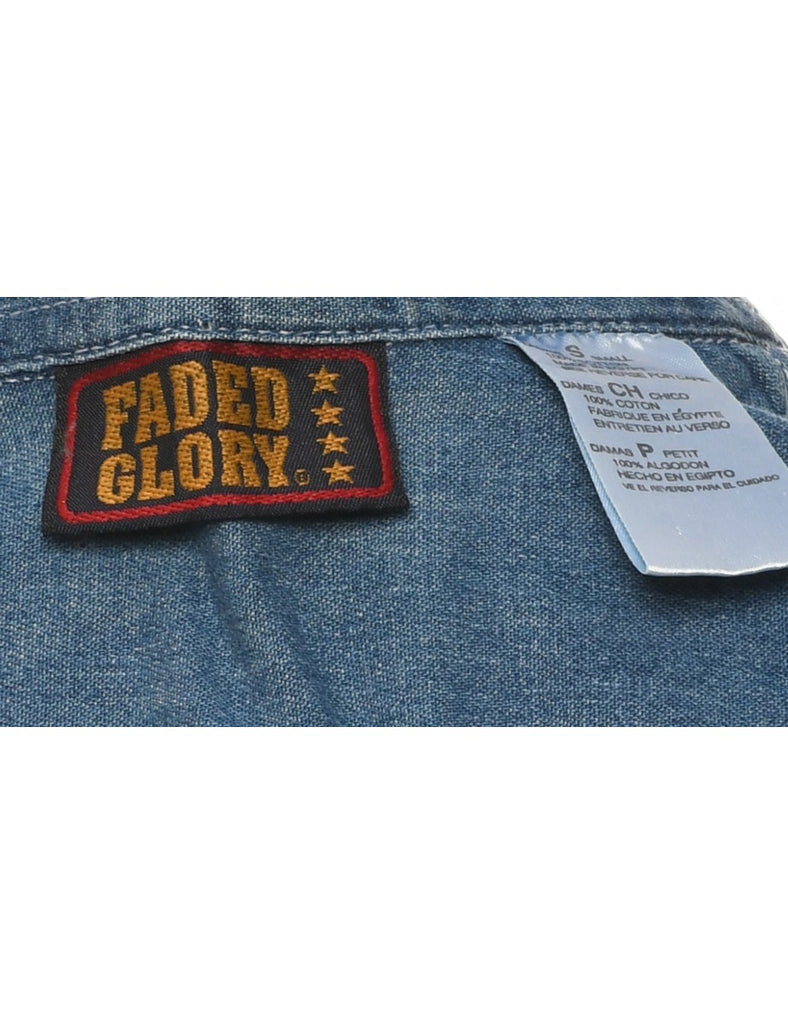 Sleeveless Denim Shirt - S