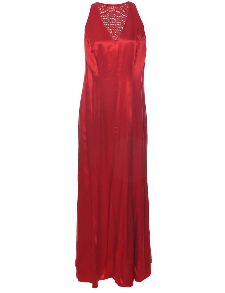 Sleeveless Evening Dress - L