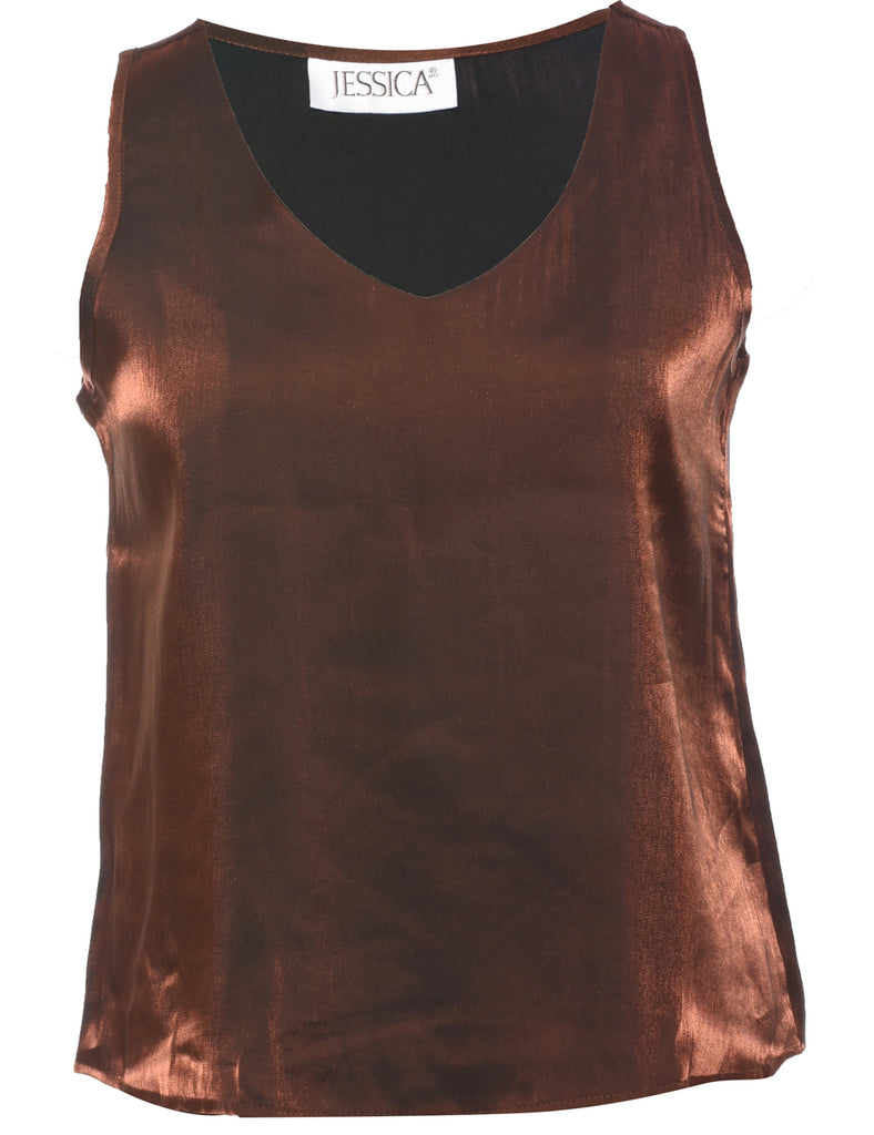 Sleeveless Evening Top - M