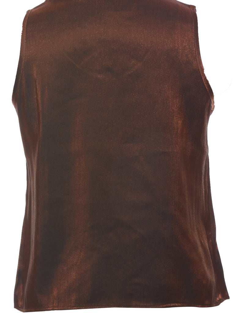 Sleeveless Evening Top - M