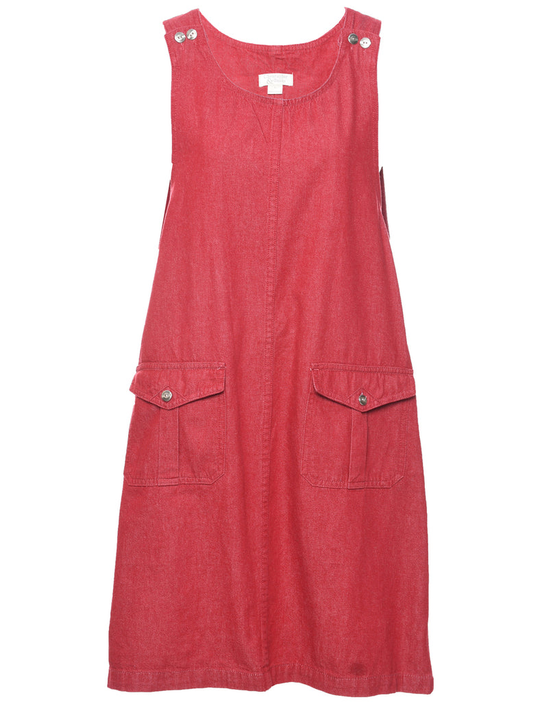 Sleeveless Shift Dress - L