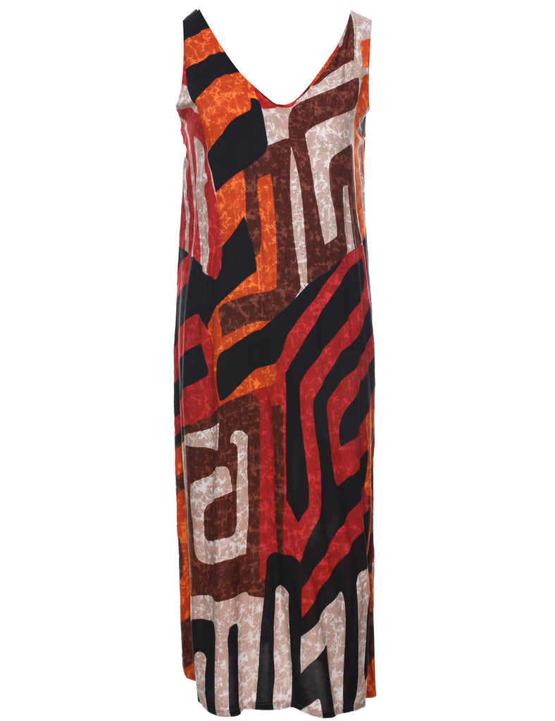 Sleeveless Shift Dress - M