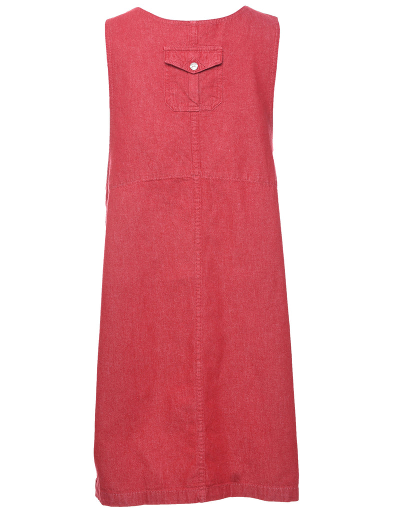 Sleeveless Shift Dress - L