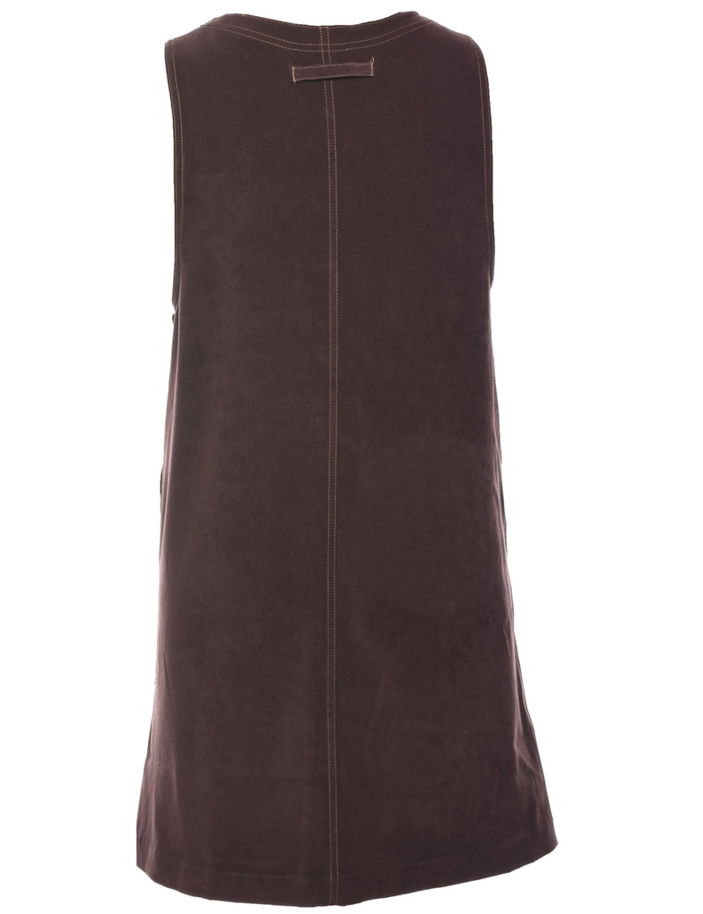Sleeveless Shift Dress - M