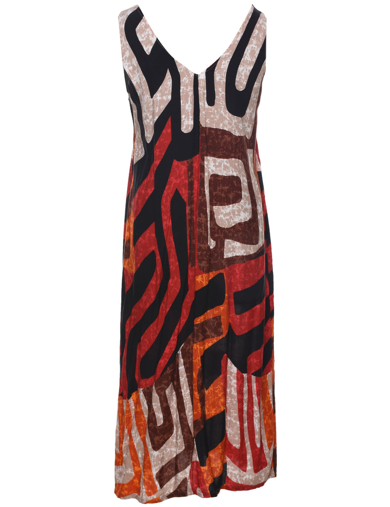 Sleeveless Shift Dress - M