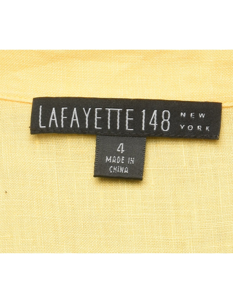 Sleeveless Yellow Blouse - M