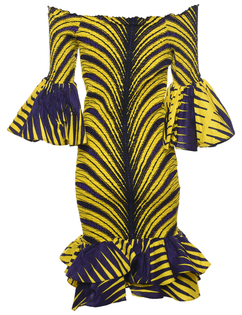 Smocked Bodycon Dress - XS