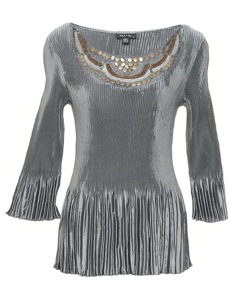 Smocked Evening Top - M