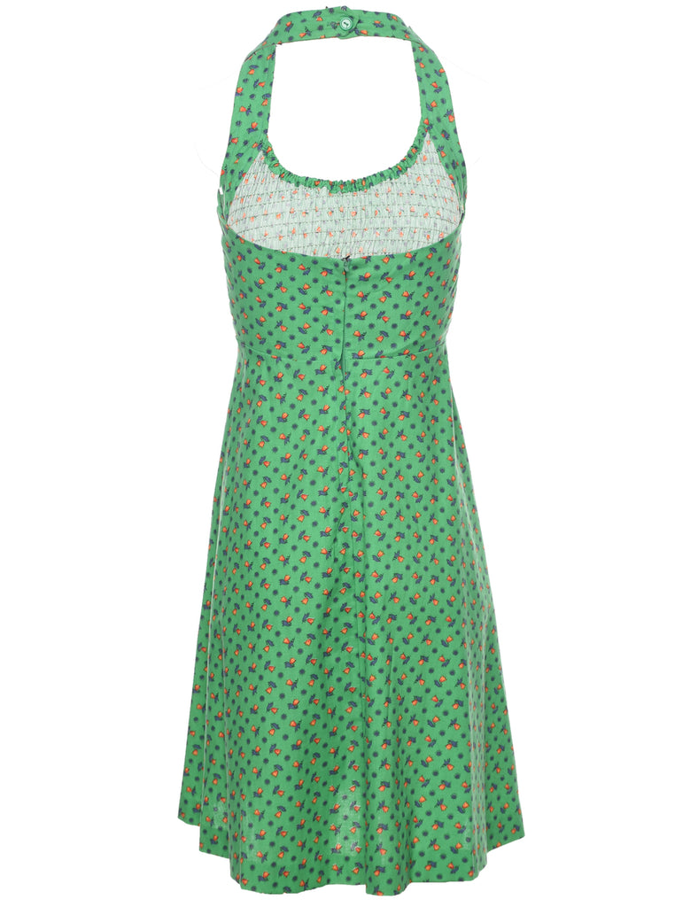 Smocked Floral Dress - XS