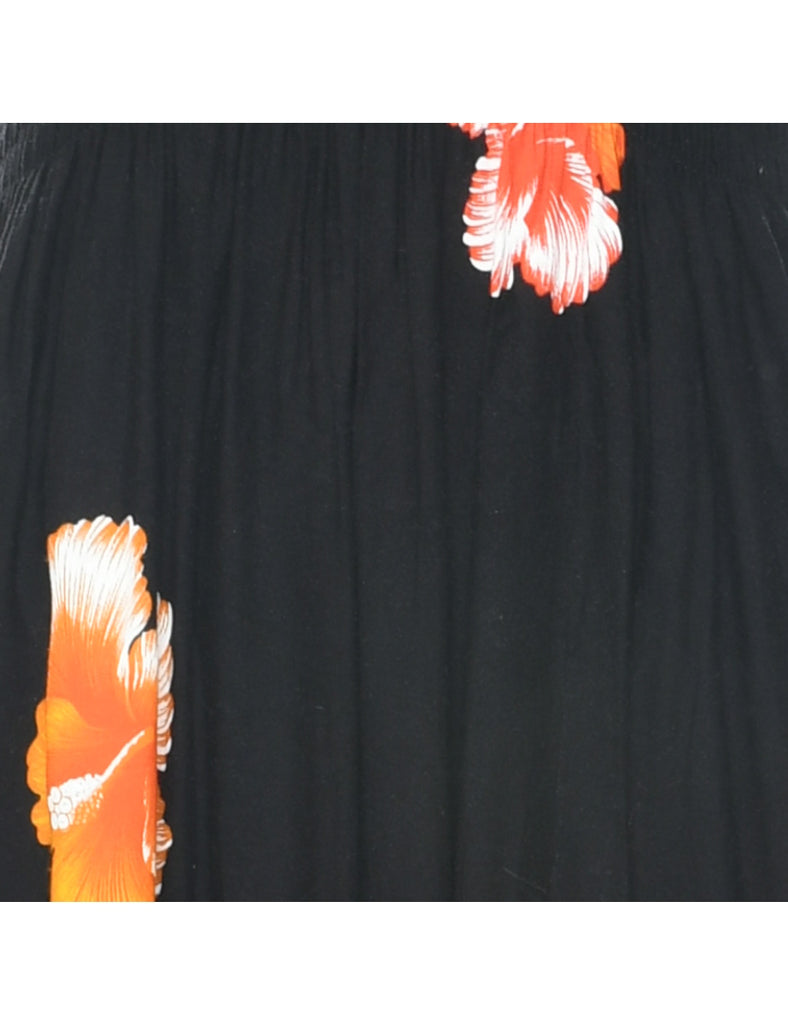 Smocked Floral Dress - XS