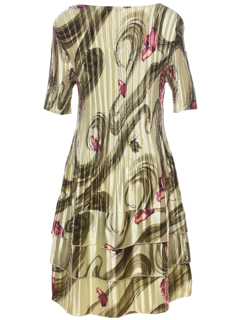 Smocked Light Green Dress - M
