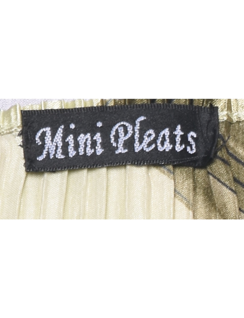 Smocked Light Green Dress - M