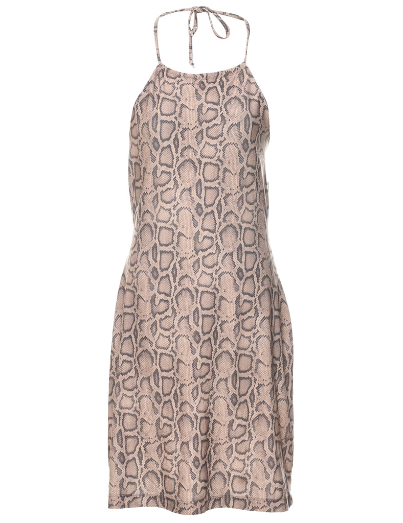 Snakeskin Finish Dress - S