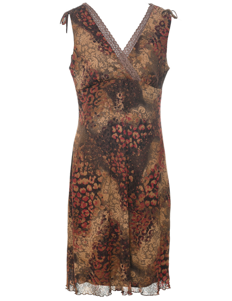 Snakeskin Finish Dress - M