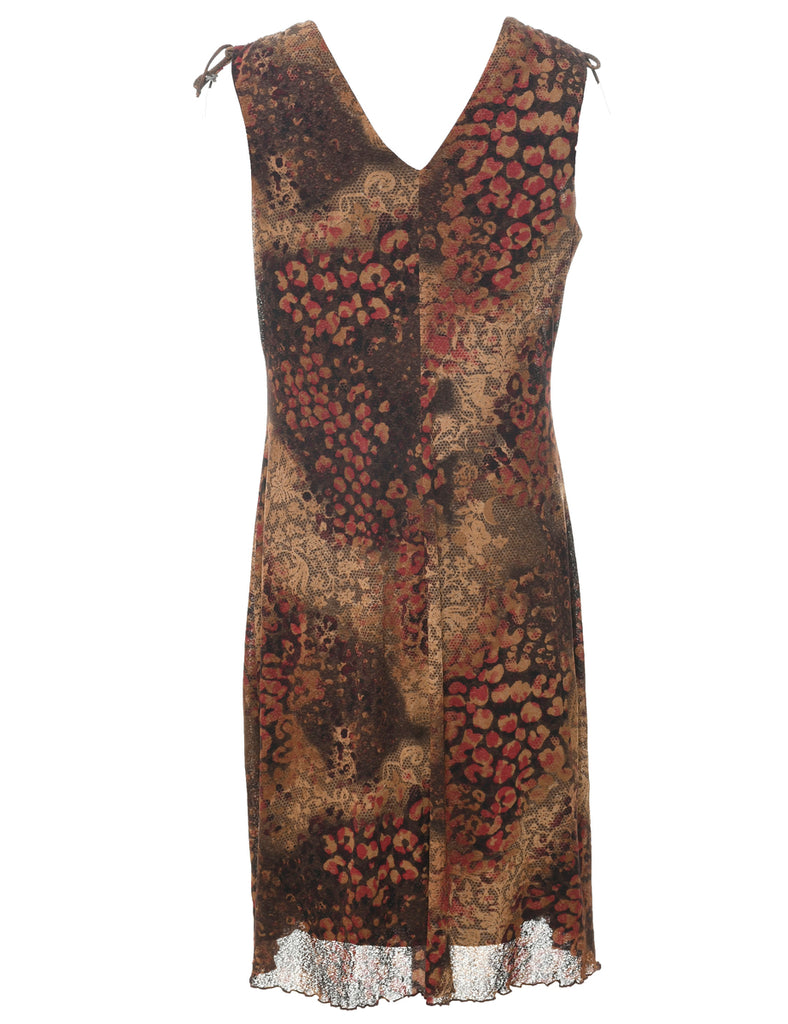Snakeskin Finish Dress - M