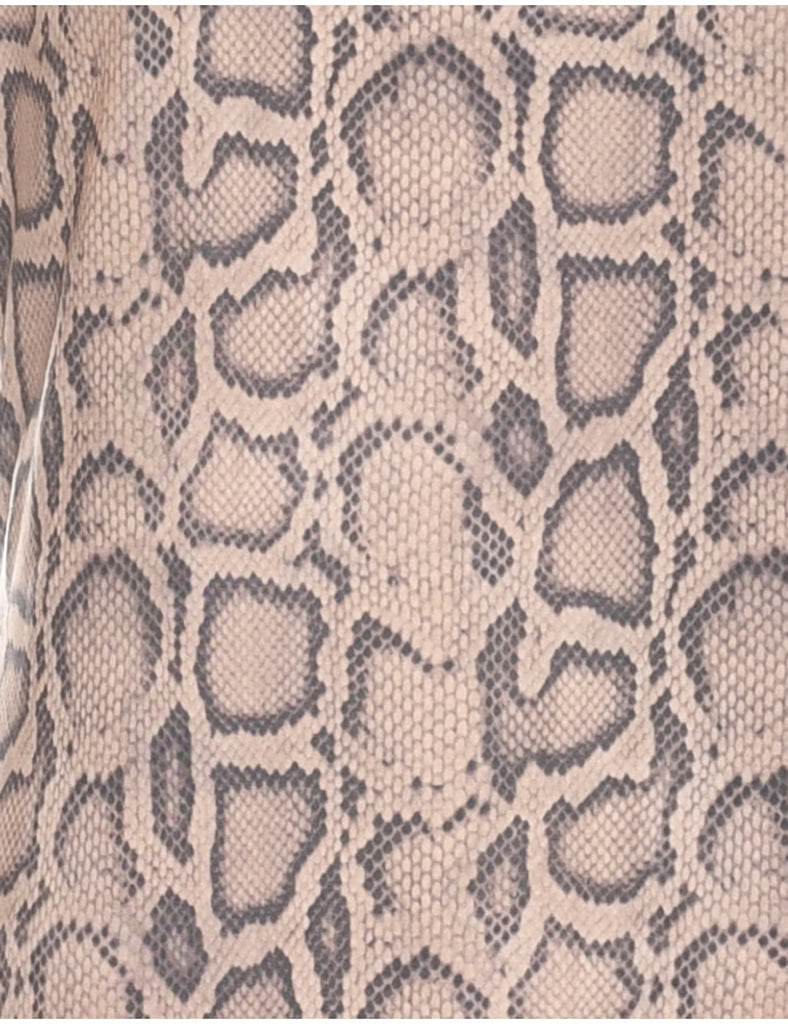 Snakeskin Finish Dress - S