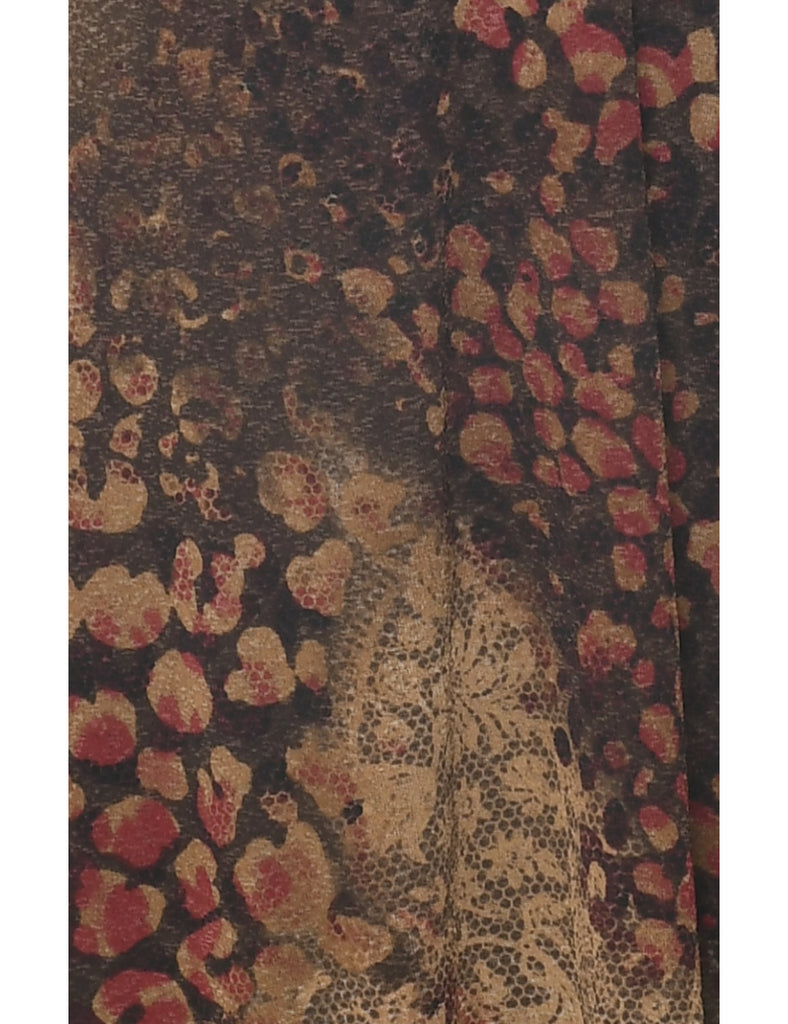 Snakeskin Finish Dress - M