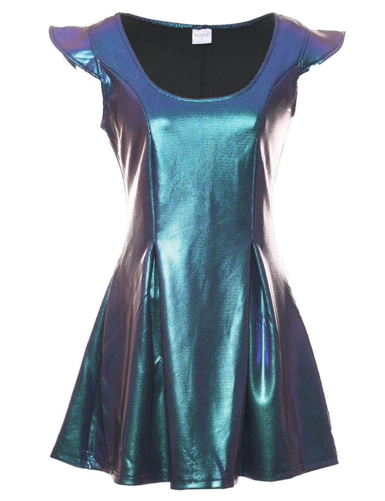 Snakeskin Finish Evening Dress - S
