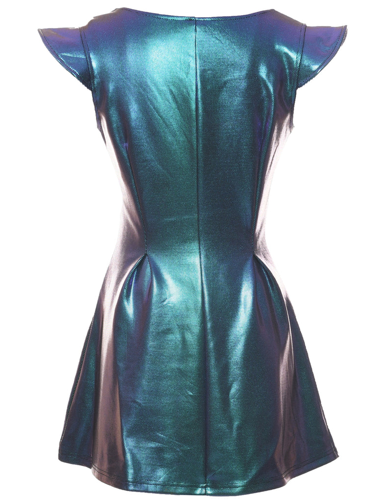 Snakeskin Finish Evening Dress - S