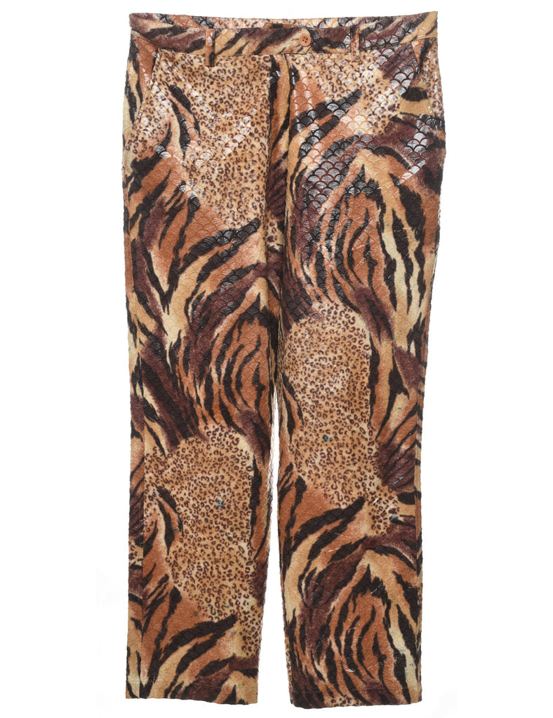 Snakeskin Pattern Trousers - W34 L29