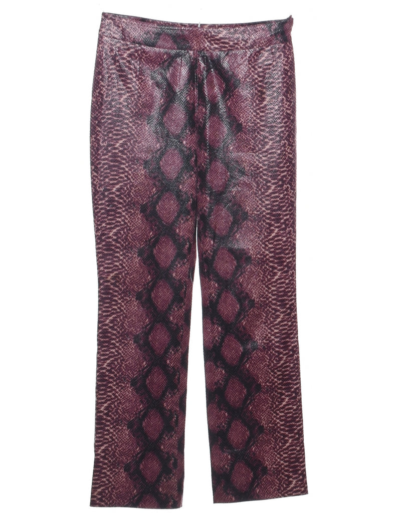 Snakeskin Pattern Trousers - W31 L31