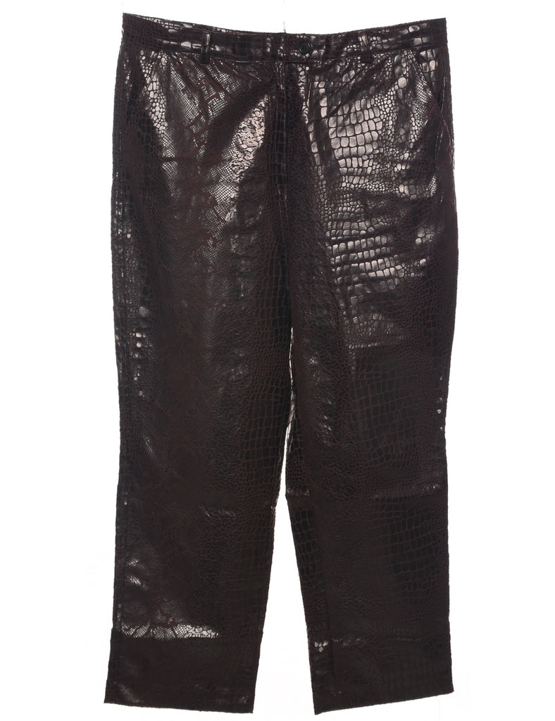 Snakeskin Pattern Trousers - W37 L28