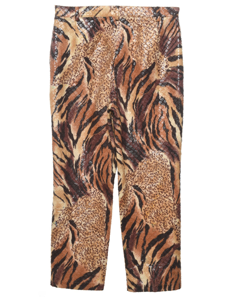 Snakeskin Pattern Trousers - W34 L29