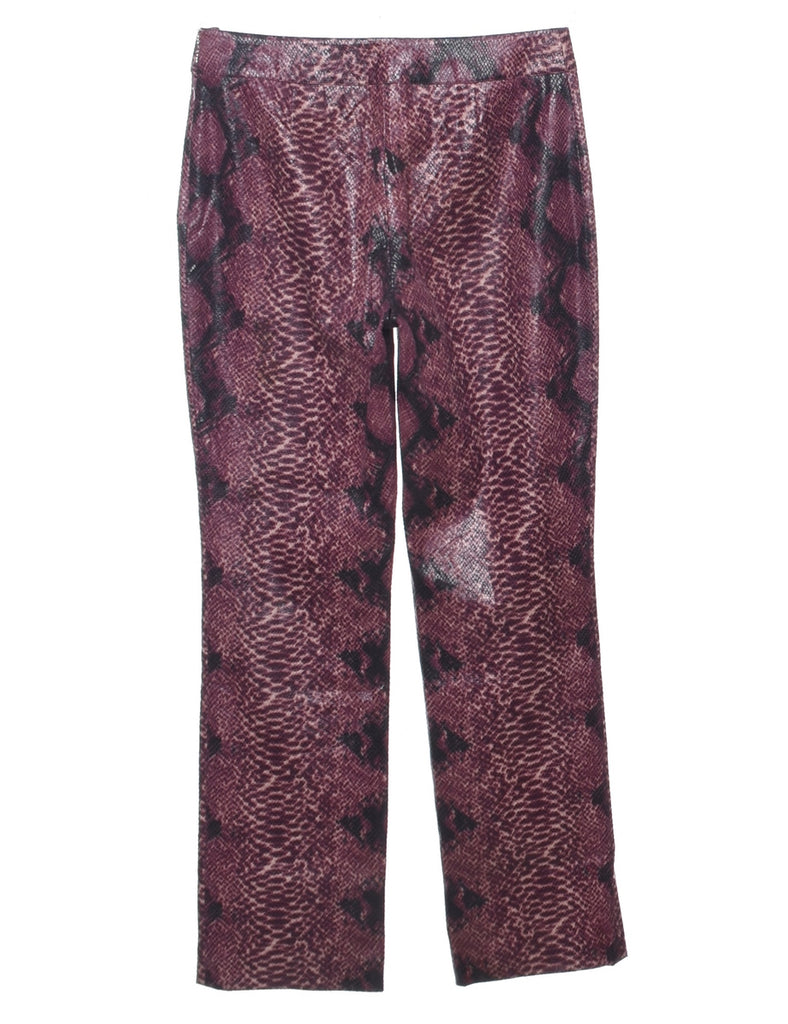 Snakeskin Pattern Trousers - W31 L31
