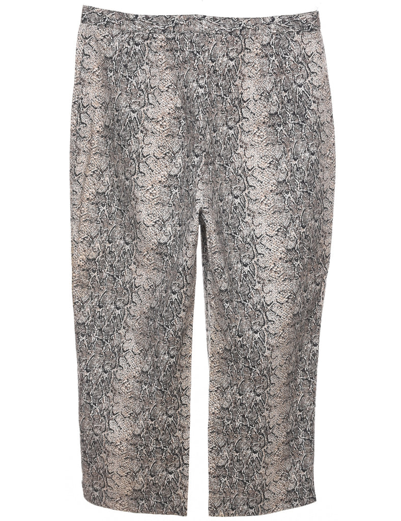 Snakeskin Pattern Trousers - W32 L23